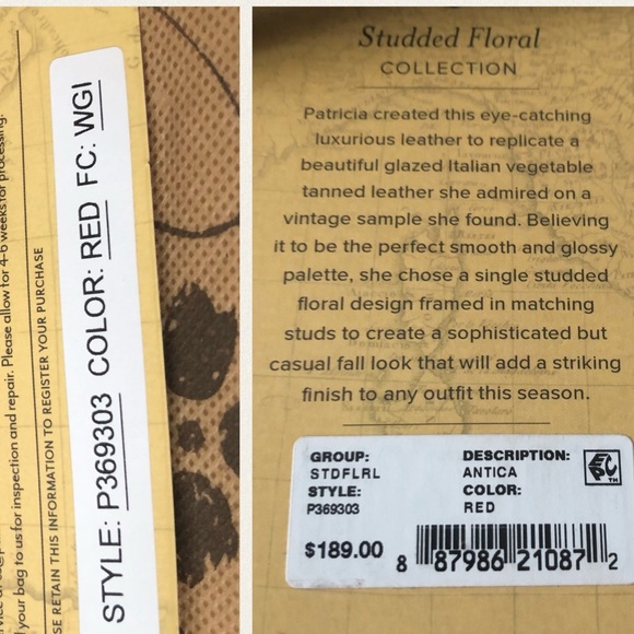 Patricia Nash Antica Mini Frame Crossbody - Picture 5 of 7